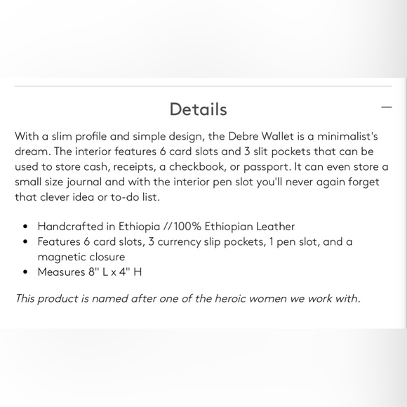 NWOT Able Debre leather wallet in metallic pink - Picture 8 of 8